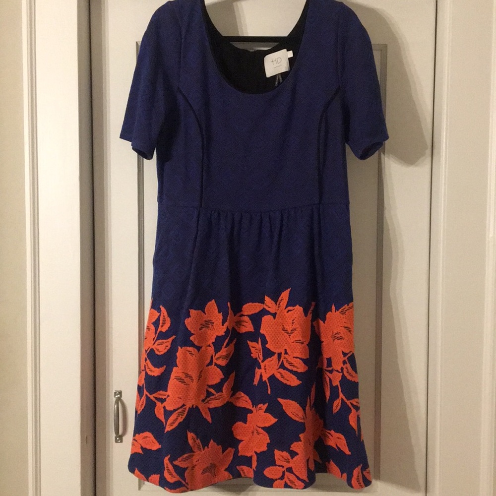 Anthropologie fit and flare sweater dress